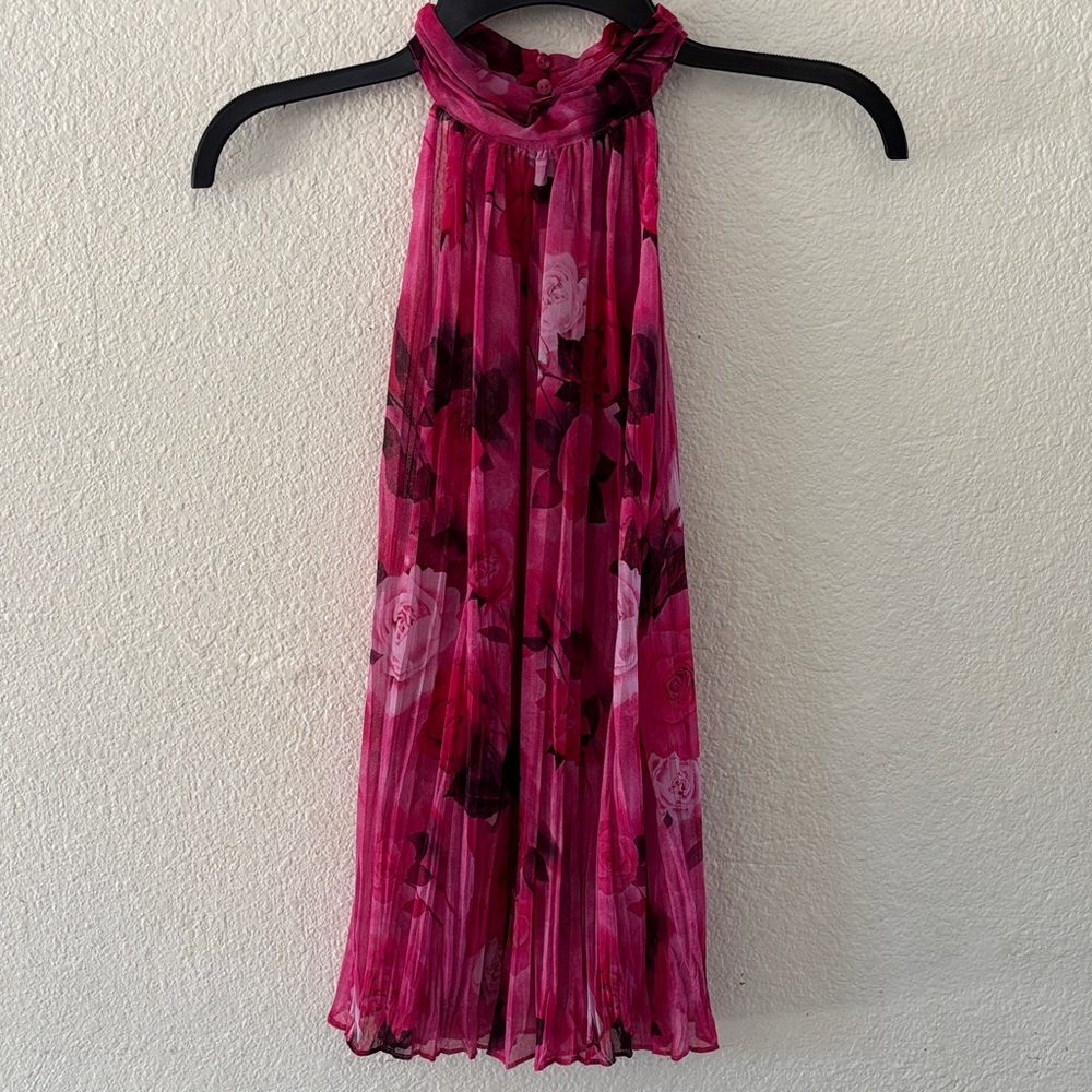 Mango Vibrant Pink Floral Blouse